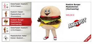 Burger-Kostüm-234s-Lauffiguren