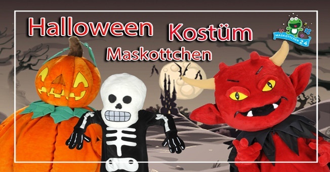 Halloween Maskottchen Kostüme jetzt günstig im Online Shop. Bei Maskottchen24 dem Lauffiguren Walking Act Plüsch Figuren Hersteller.