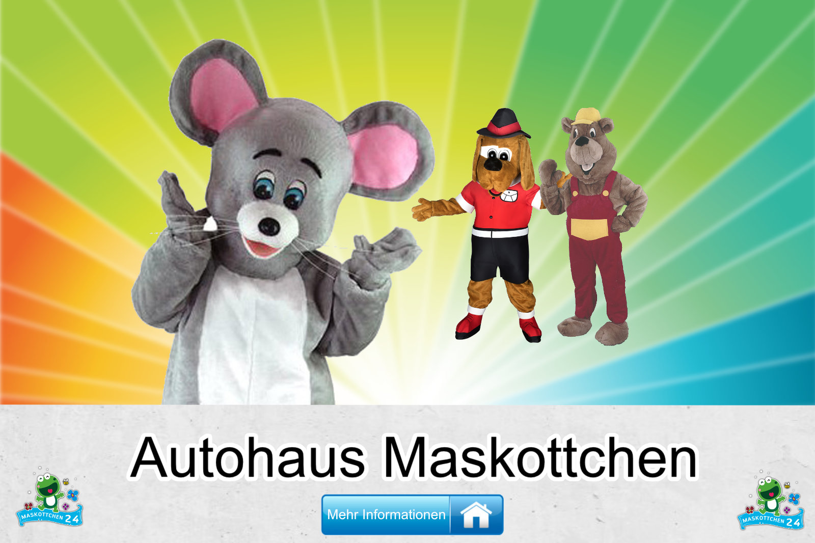 Autohaus Maskottchen Kostüme Lauffiguren kaufen günstig Firma